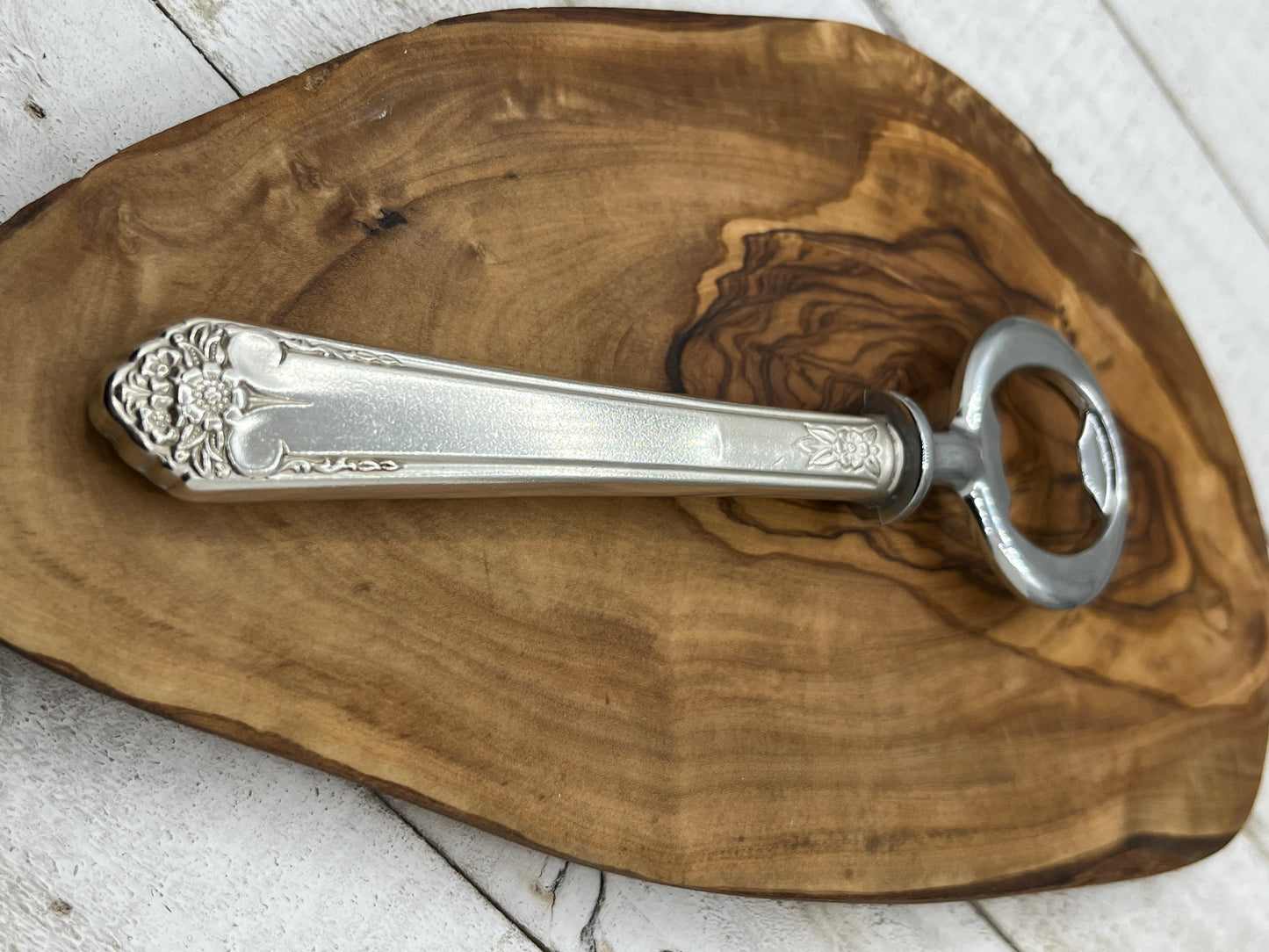 Antique Silver Bottle Opener made from Vintage Knife Handle