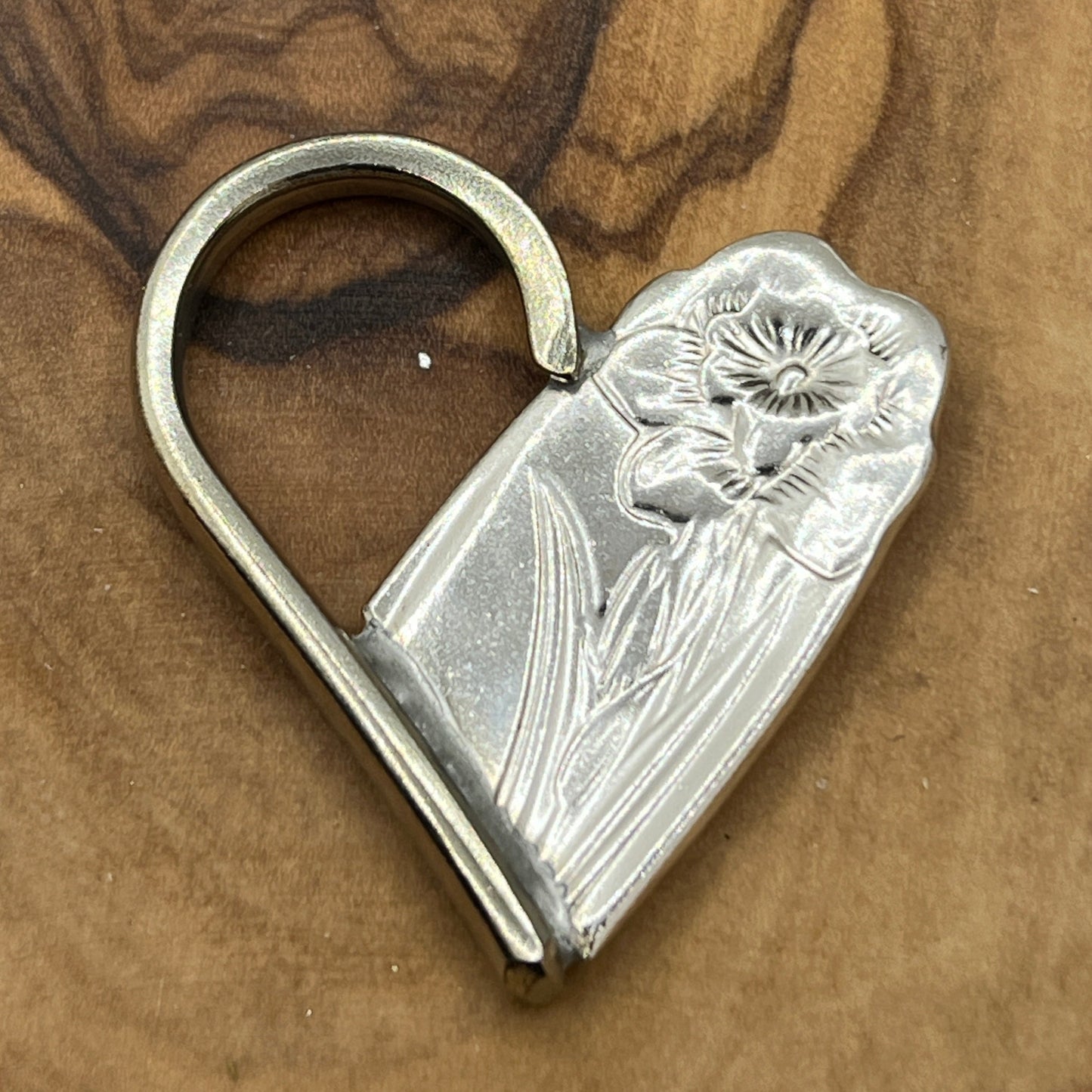 Silver Heart Spoon End and Fork Tine Pendant