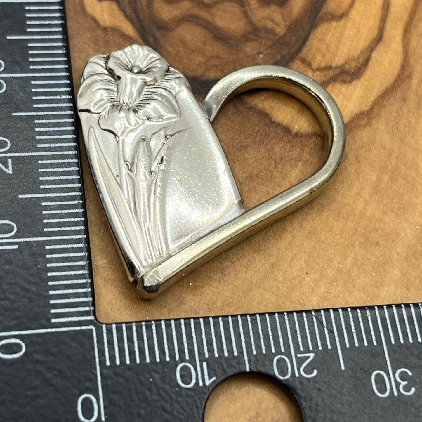 Silver Heart Spoon End and Fork Tine Pendant