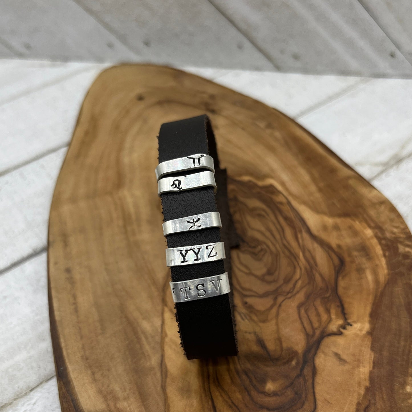 Leather Charm Bracelet