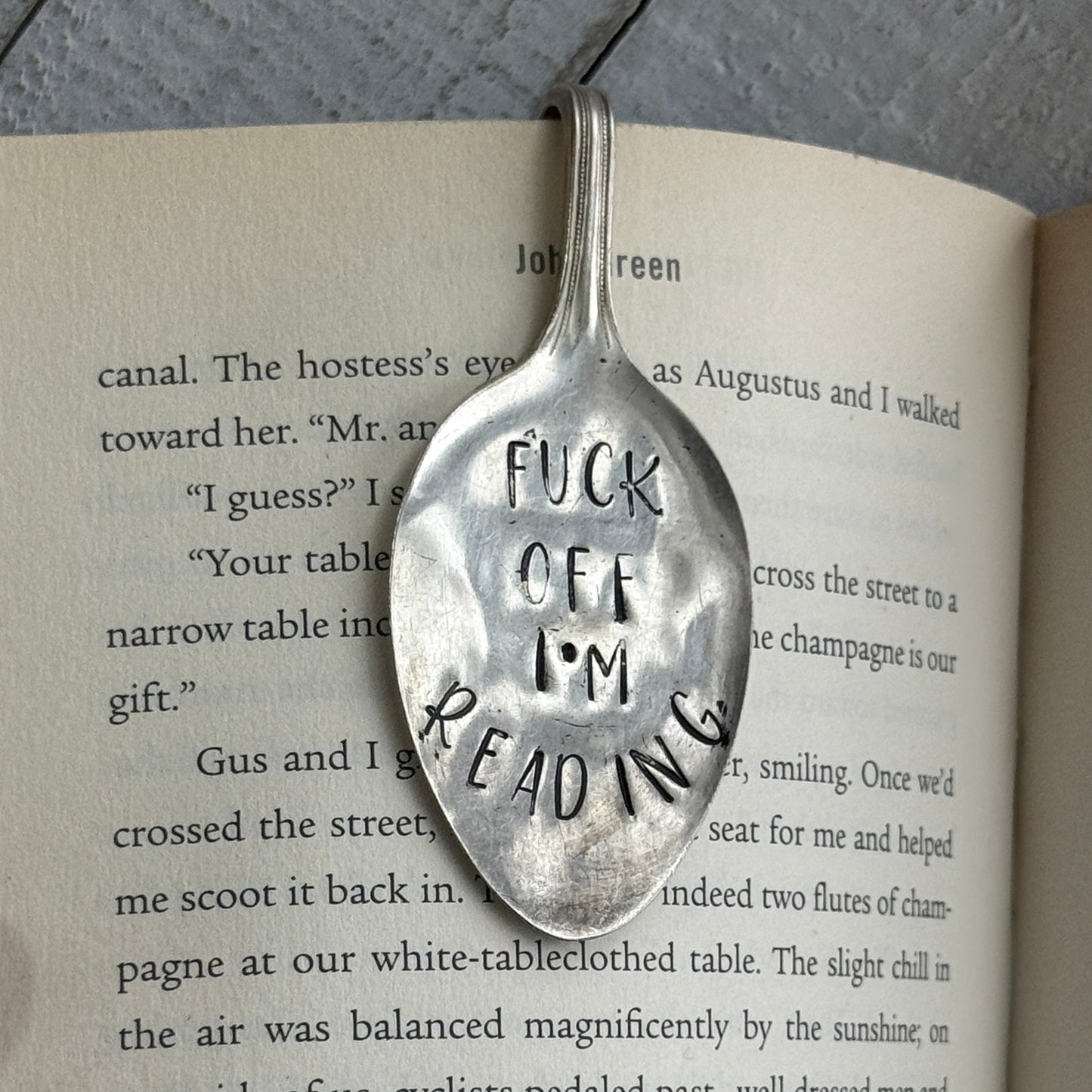 Hand Stamped Bookmark - Fuck Off I'm Reading