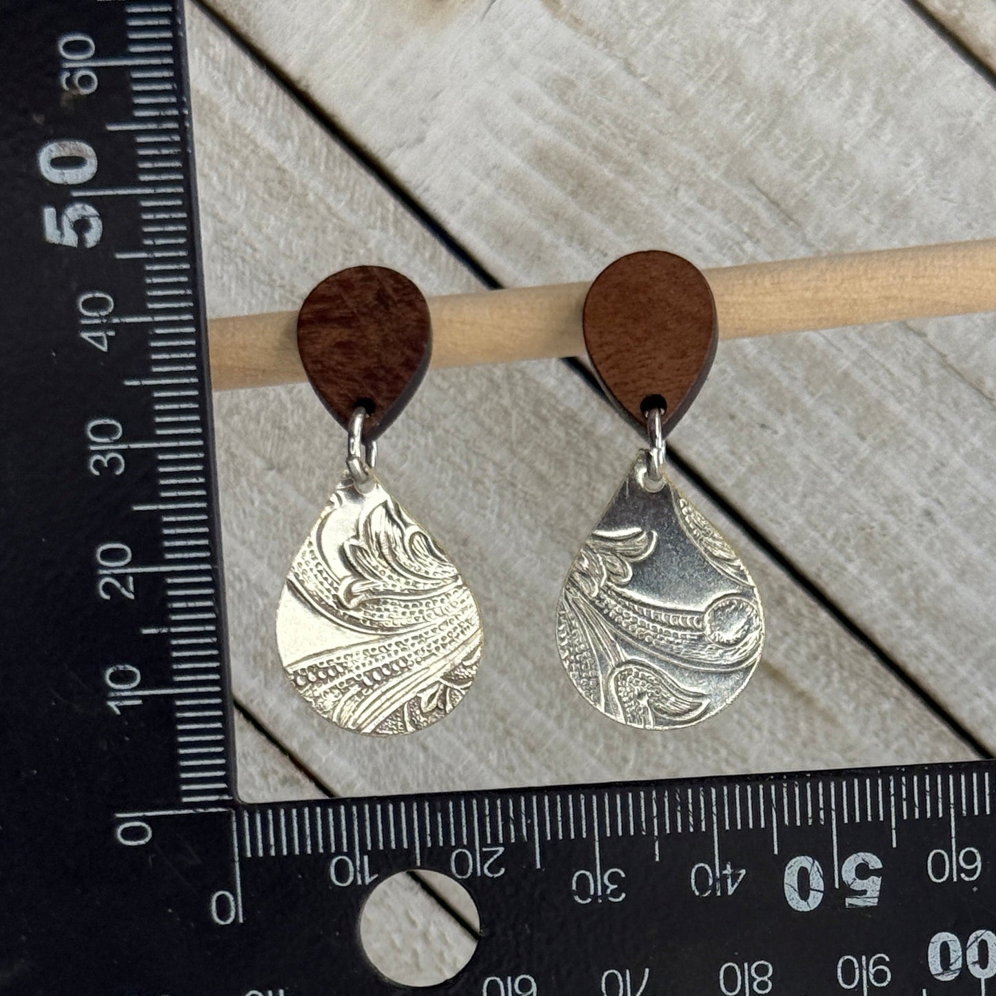 Silver Serving Tray Earrings