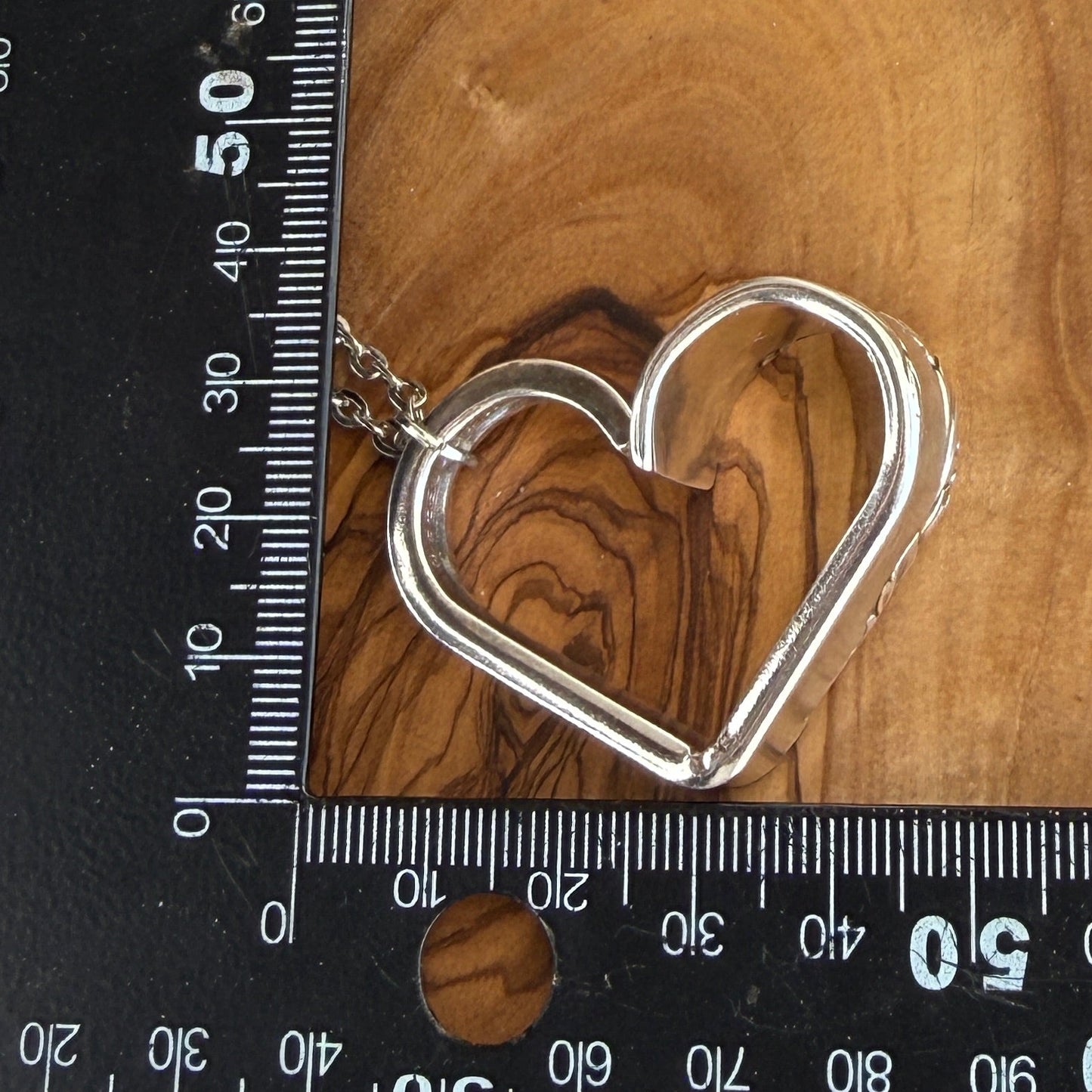 Silver Spoon Heart Pendant