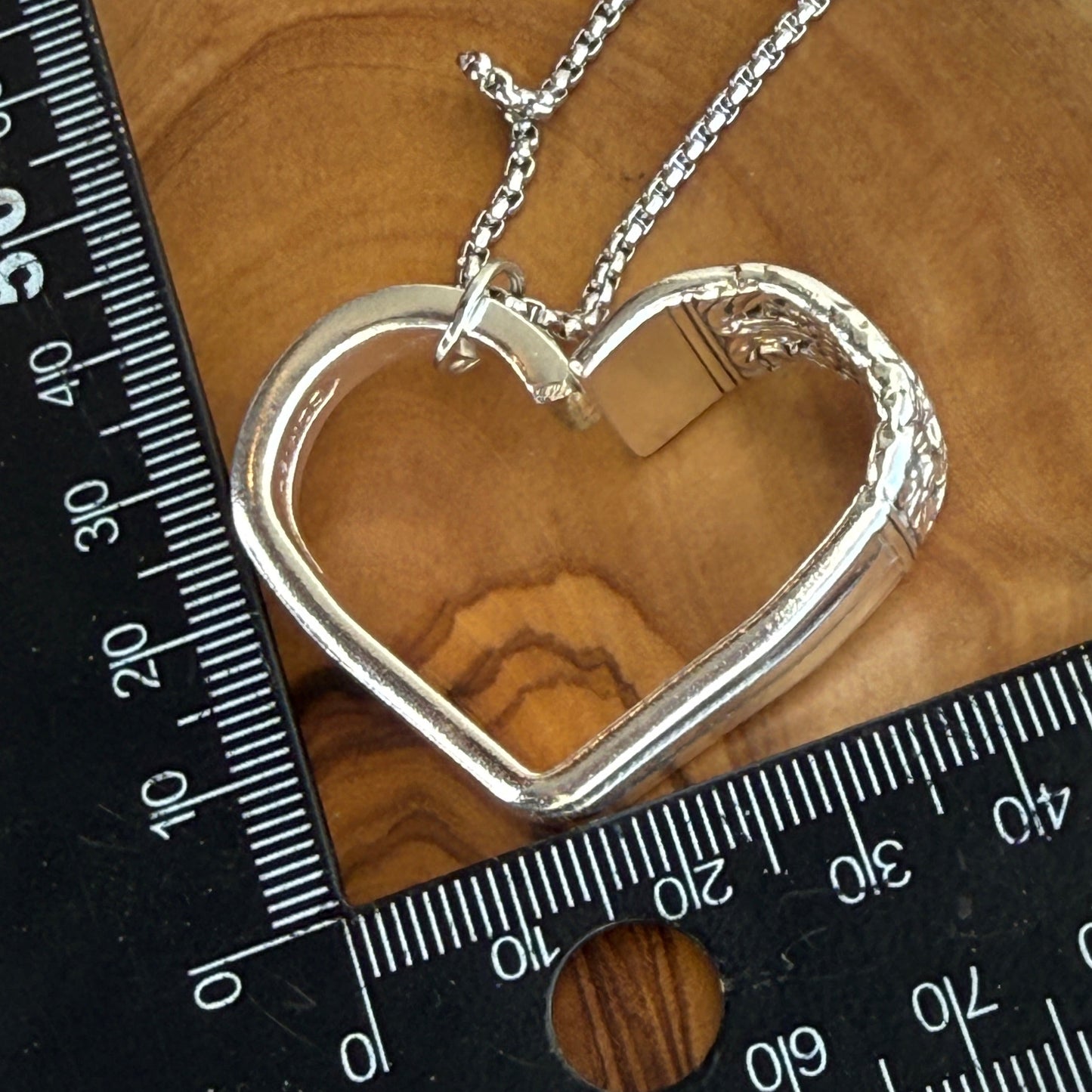 Silver Spoon Heart Pendant
