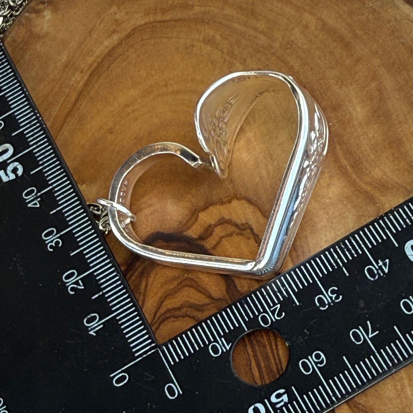 Silver Spoon Heart Pendant