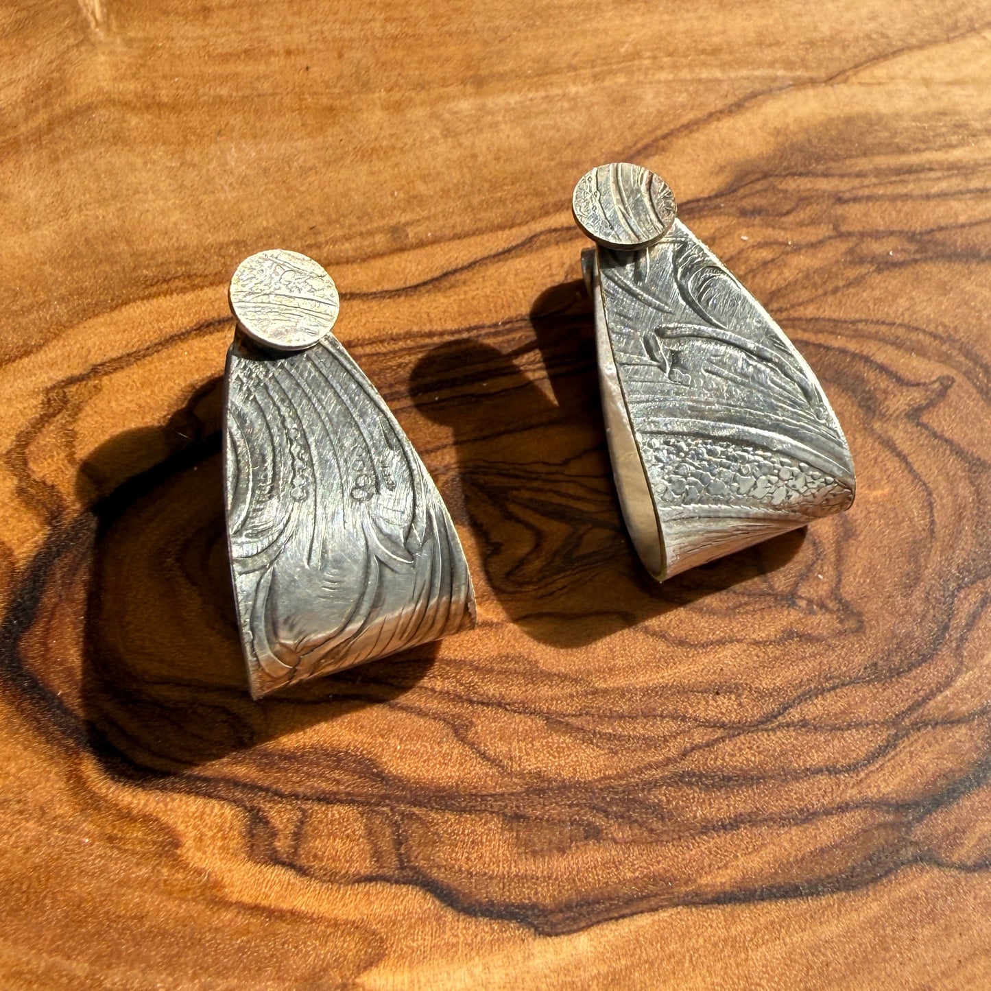 Silver Cuff Earrings - Large