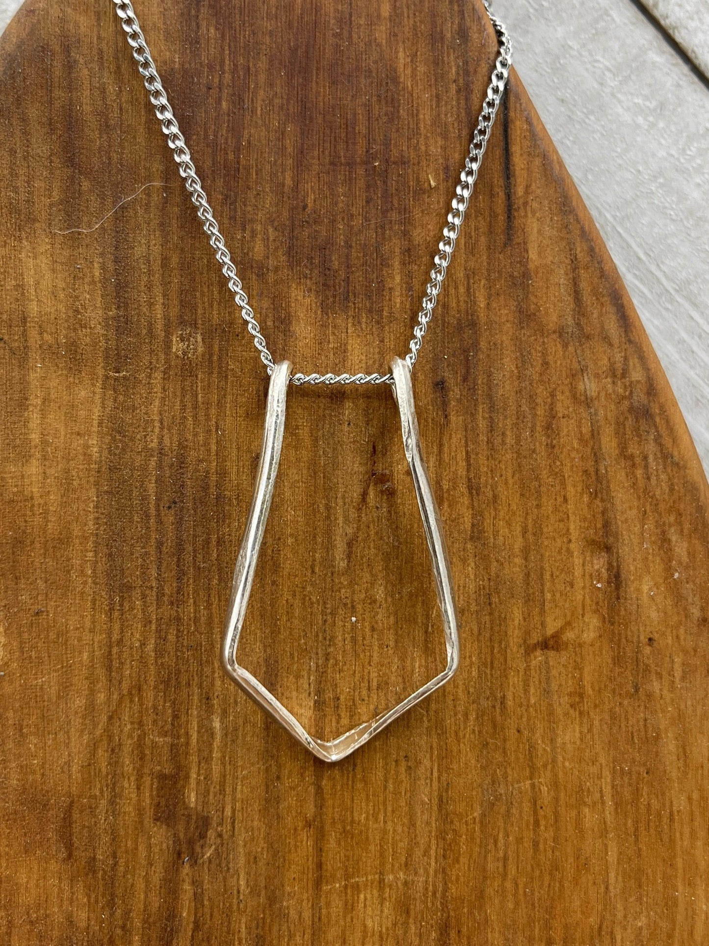 Sterling Silver Ring Keeper Ring Holder Pendant Necklace