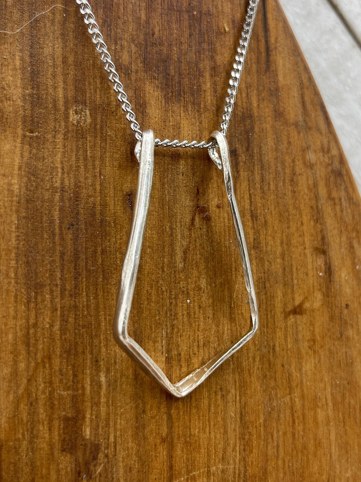 Sterling Silver Ring Keeper Ring Holder Pendant Necklace
