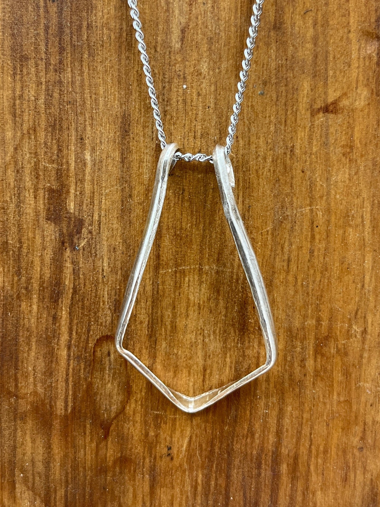 Sterling Silver Ring Keeper Ring Holder Pendant Necklace
