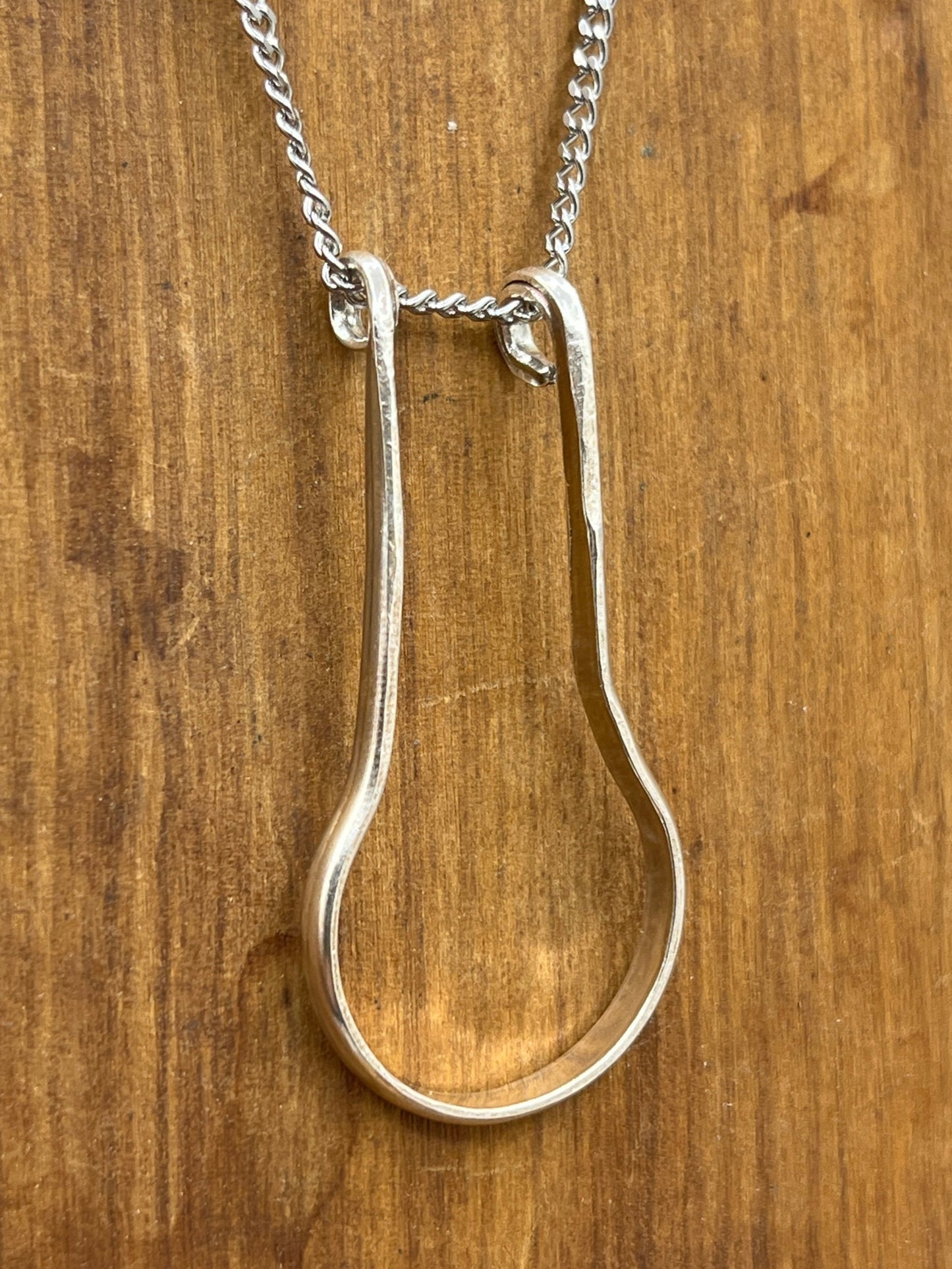 Sterling Silver Ring Keeper Ring Holder Pendant Necklace