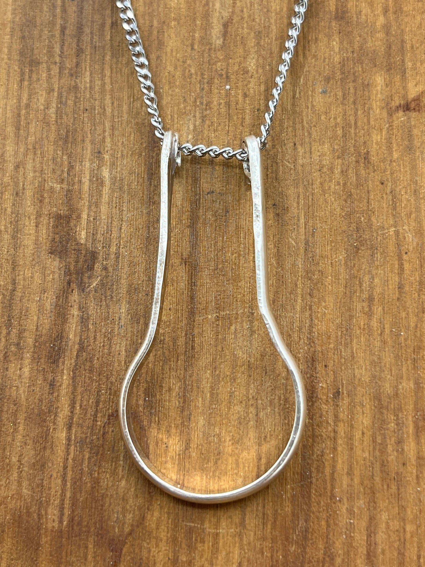 Sterling Silver Ring Keeper Ring Holder Pendant Necklace
