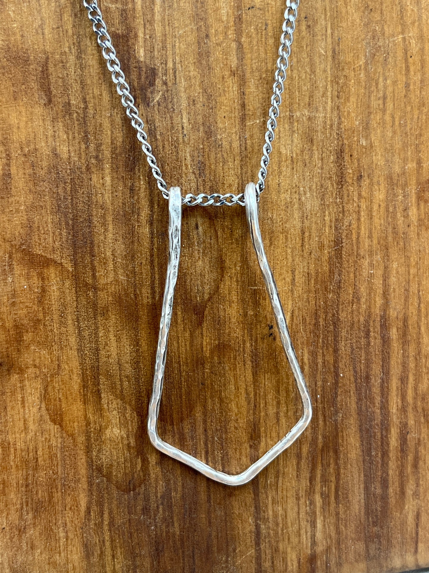 Sterling Silver Ring Keeper Ring Holder Pendant Necklace