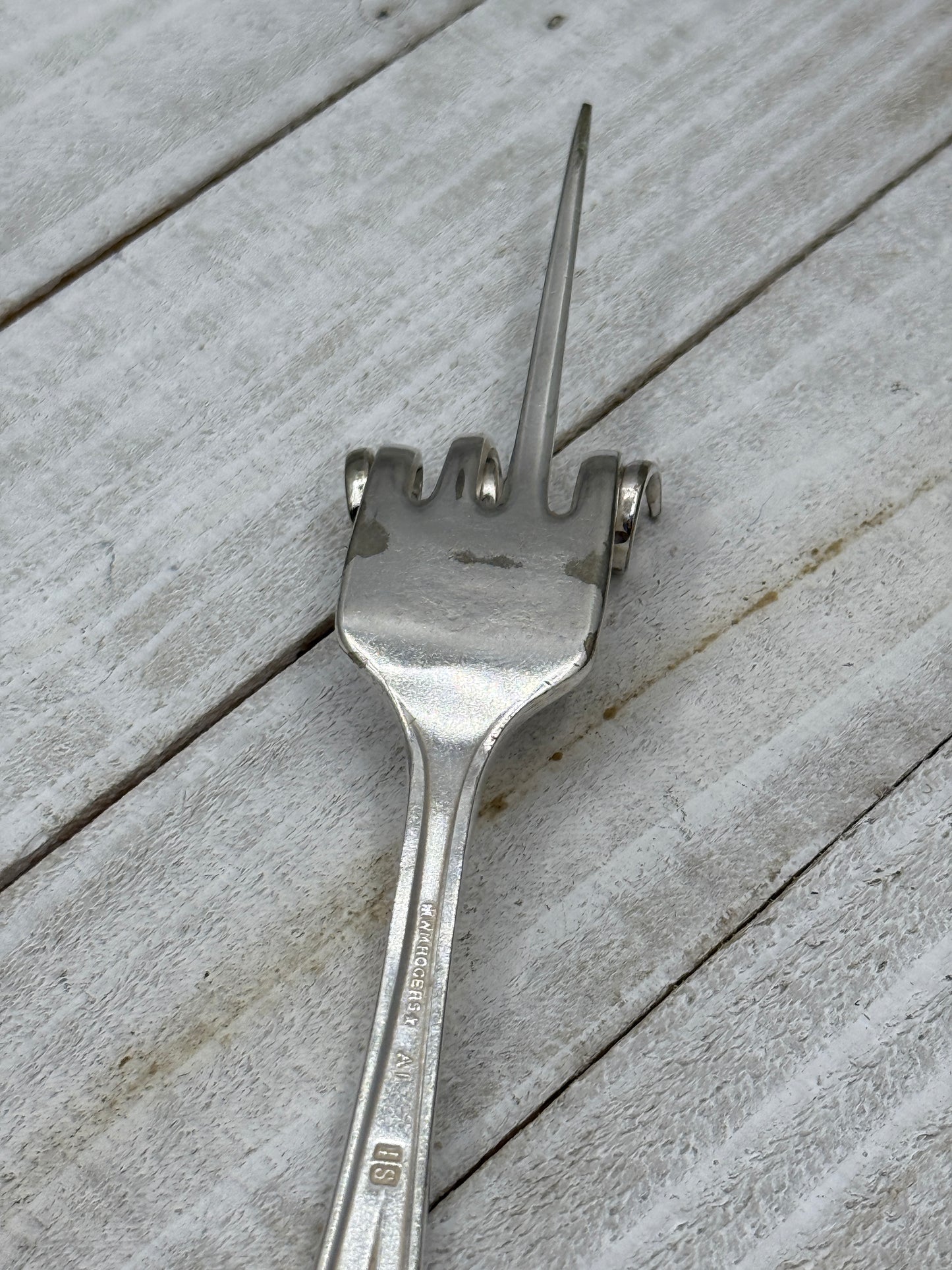 Pickle Fork Hand stamped Silver Fork Pickle Lover Gift Charcuterie Board Accessories Unique and One of a Kind "Fork It"