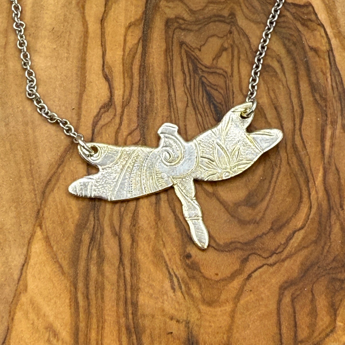 Silver Dragonfly Pendant made