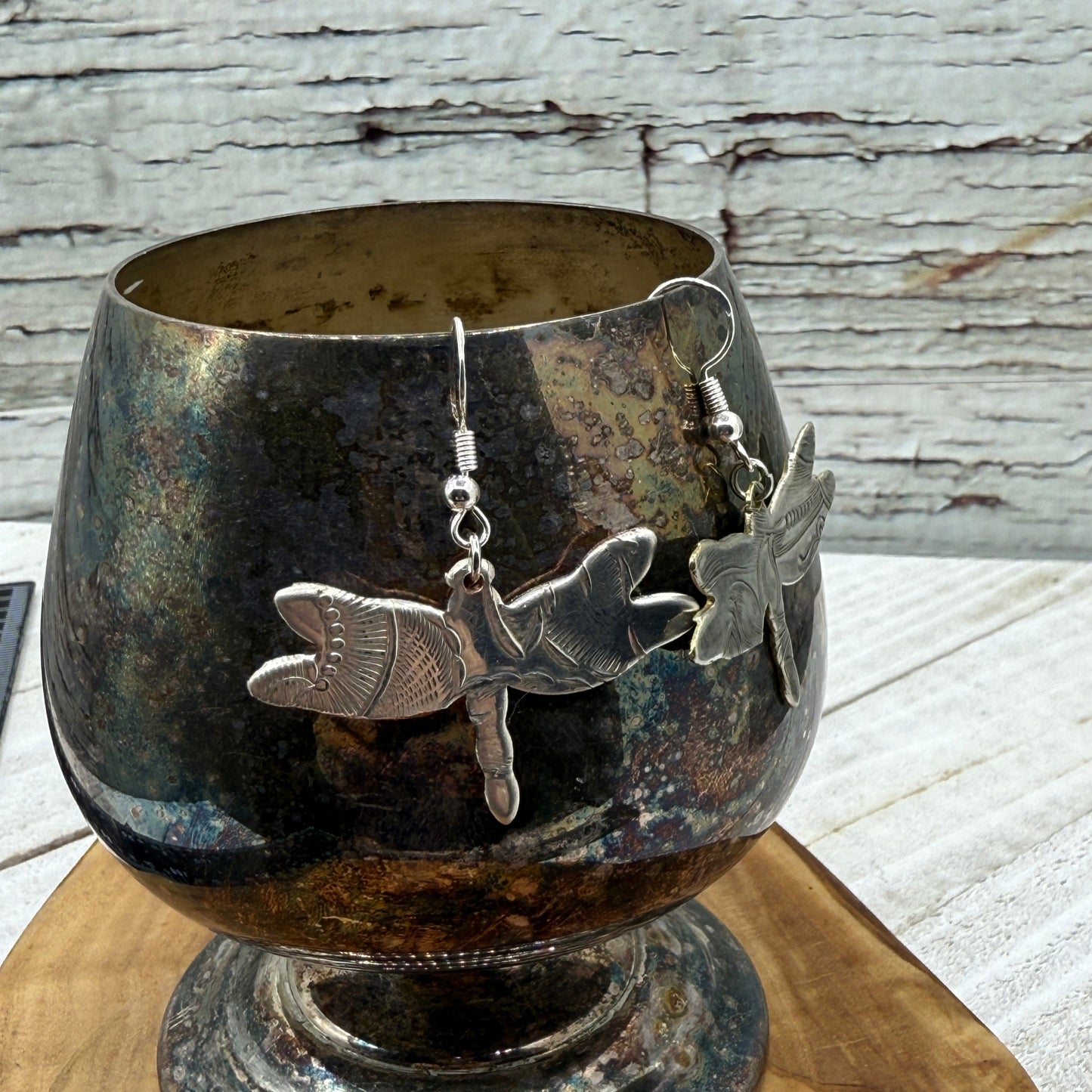 Silver Dragonfly Earrings