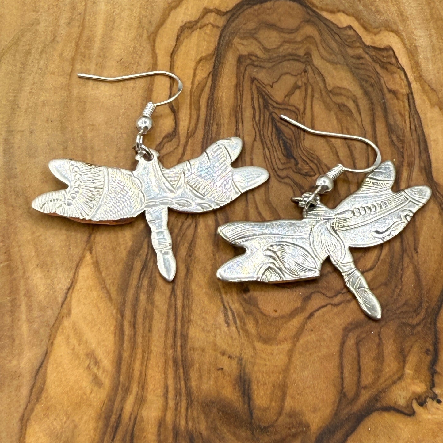 Silver Dragonfly Earrings