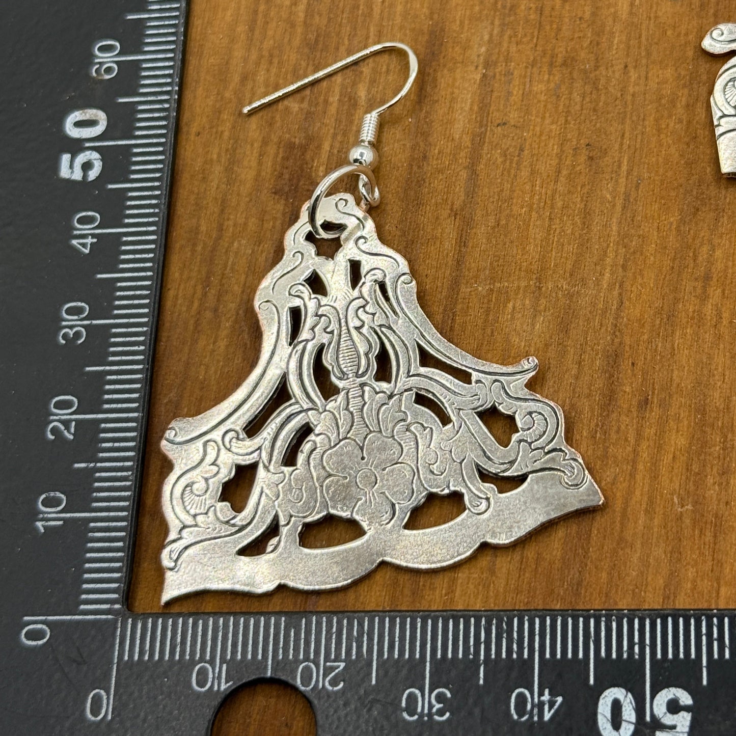 Silver Tray Earrings