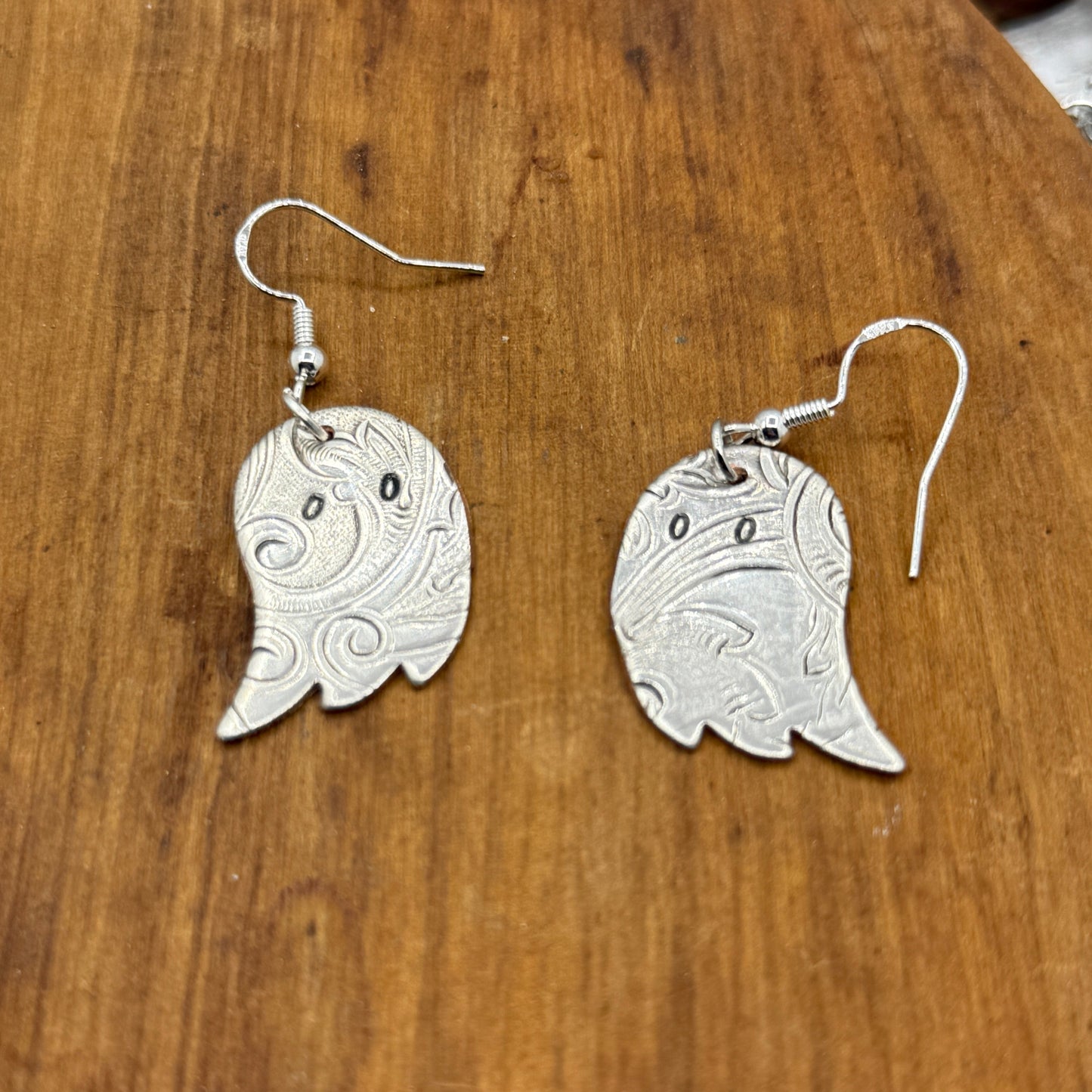 Silver Ghost Earrings