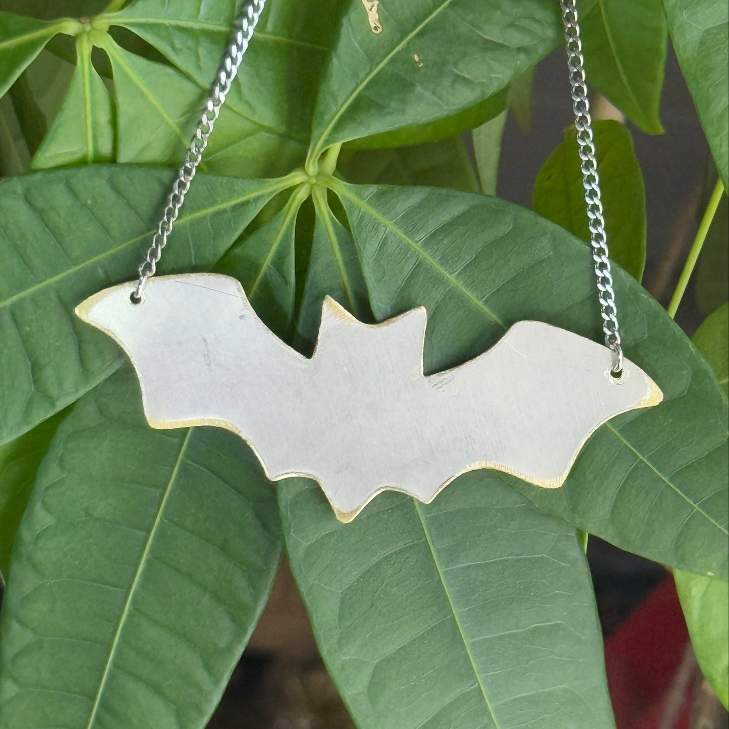Silver Bat necklace