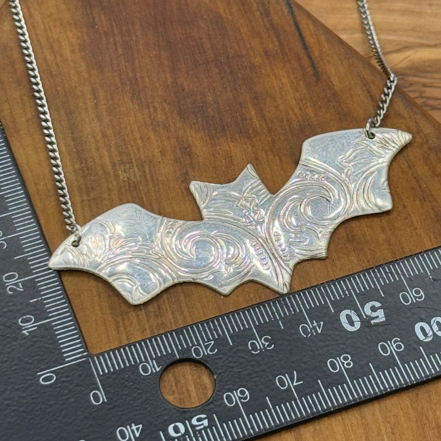 Silver Bat necklace