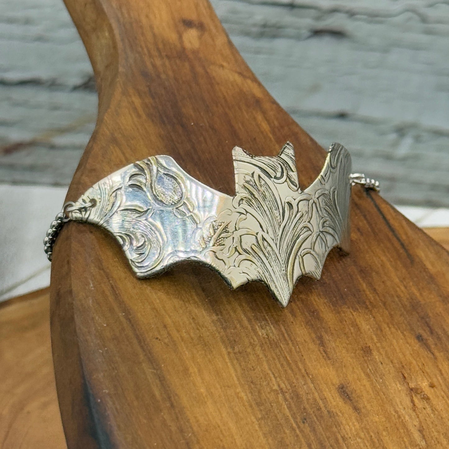 Silver Bat Bracelet