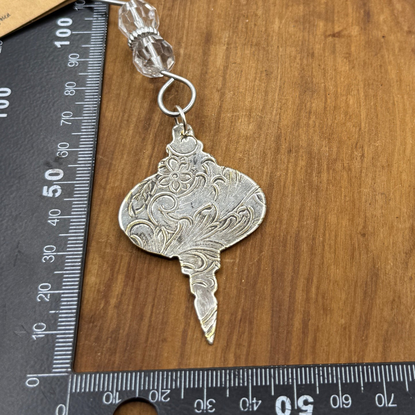 Silver Holiday Christmas Ornament