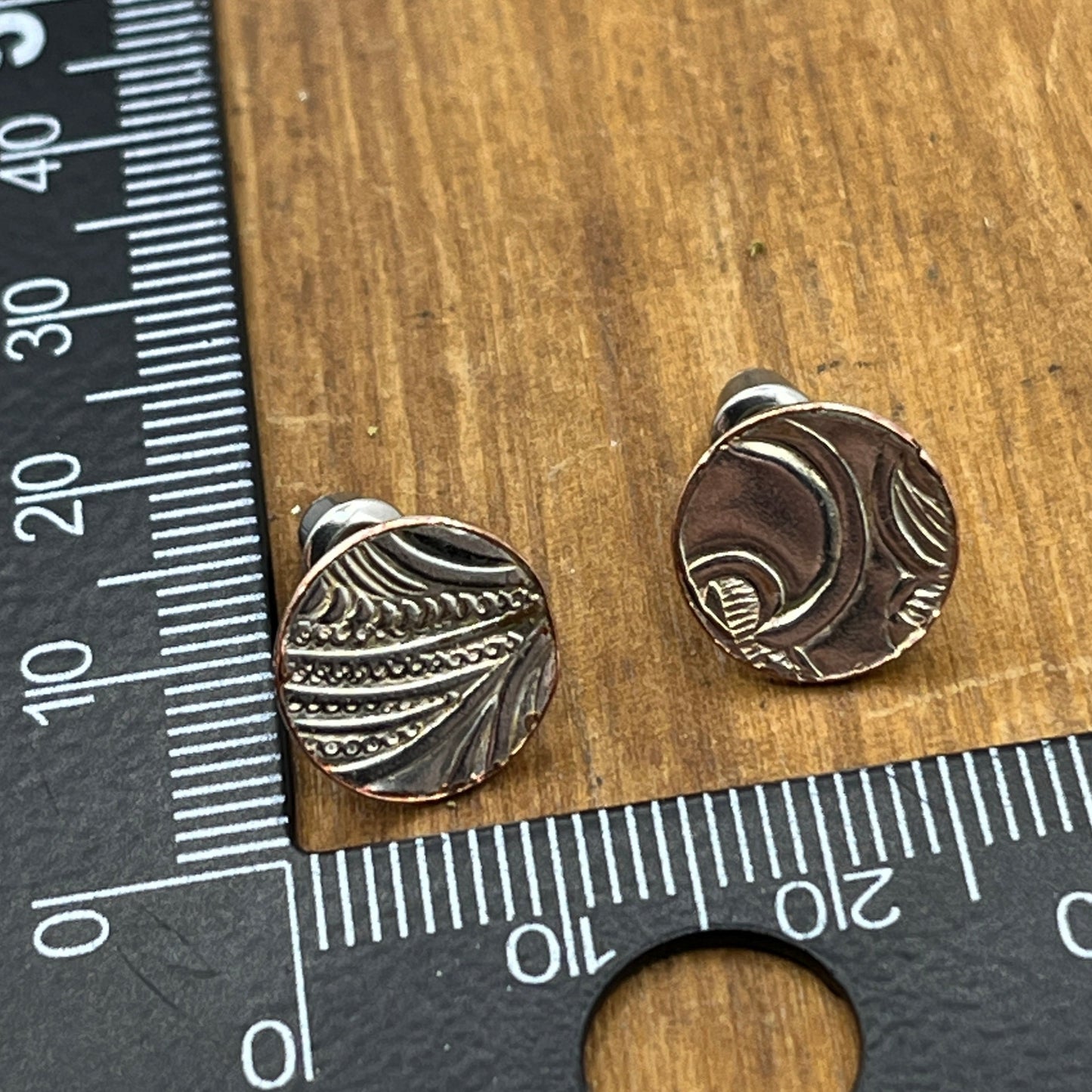 Round Circle Stud Earrings