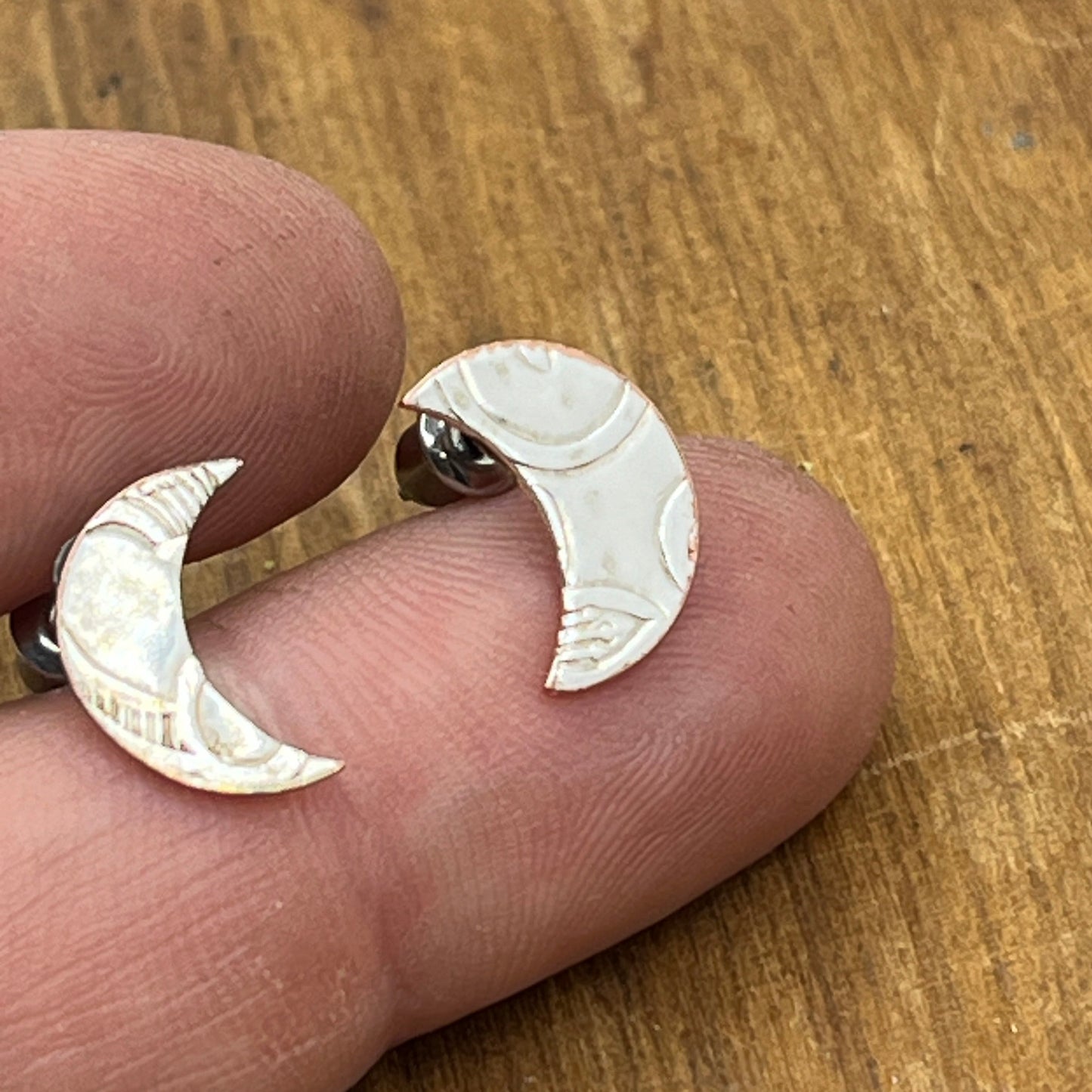 Moon Stud Earrings