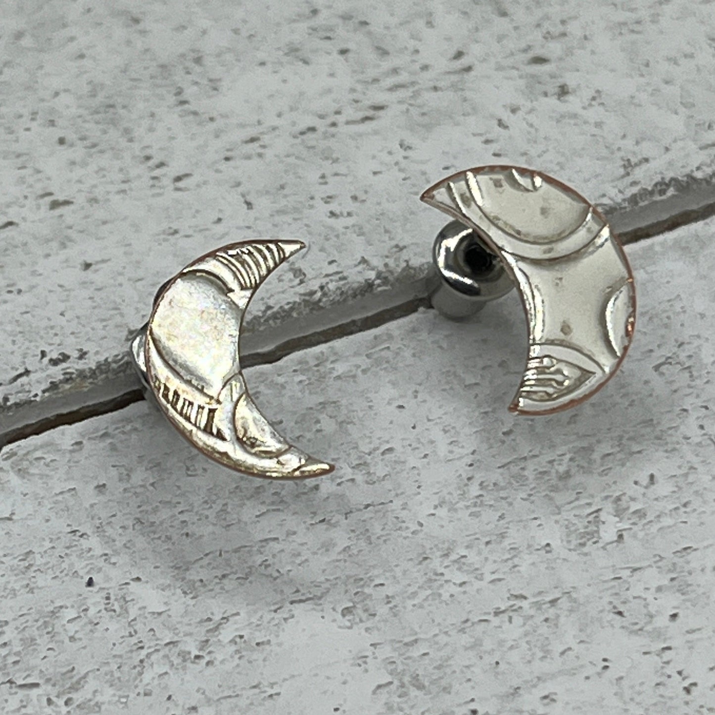 Moon Stud Earrings