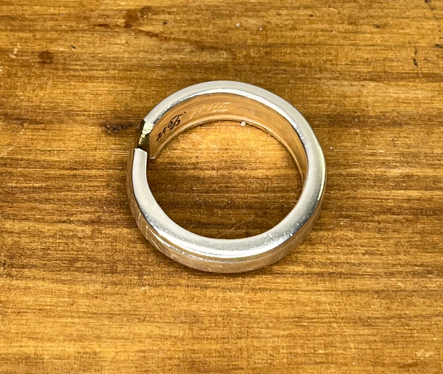 Silver Spoon Ring made from Vintage, Antique Spoon Handle. Silverware Jewelry makes unique gift for him or her. Simple Silver Band