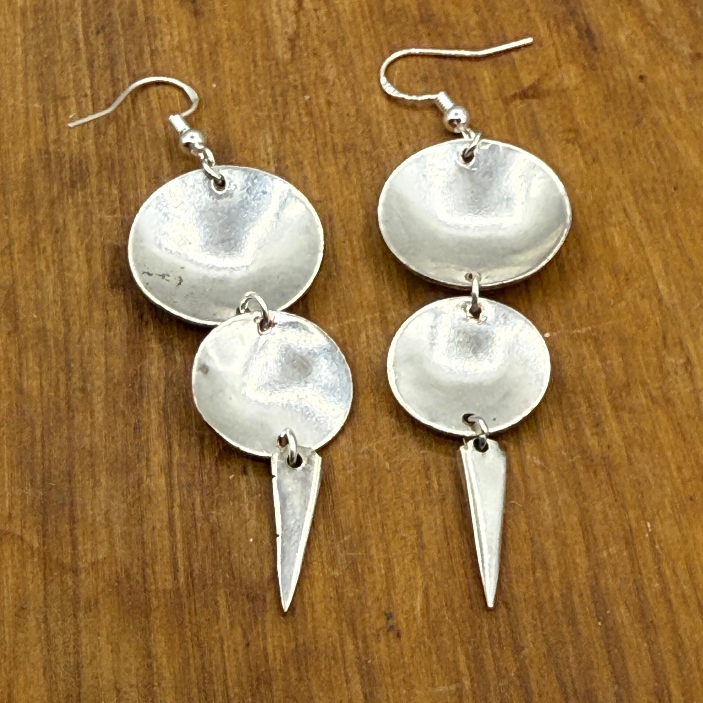 Silver Serving Tray Earrings