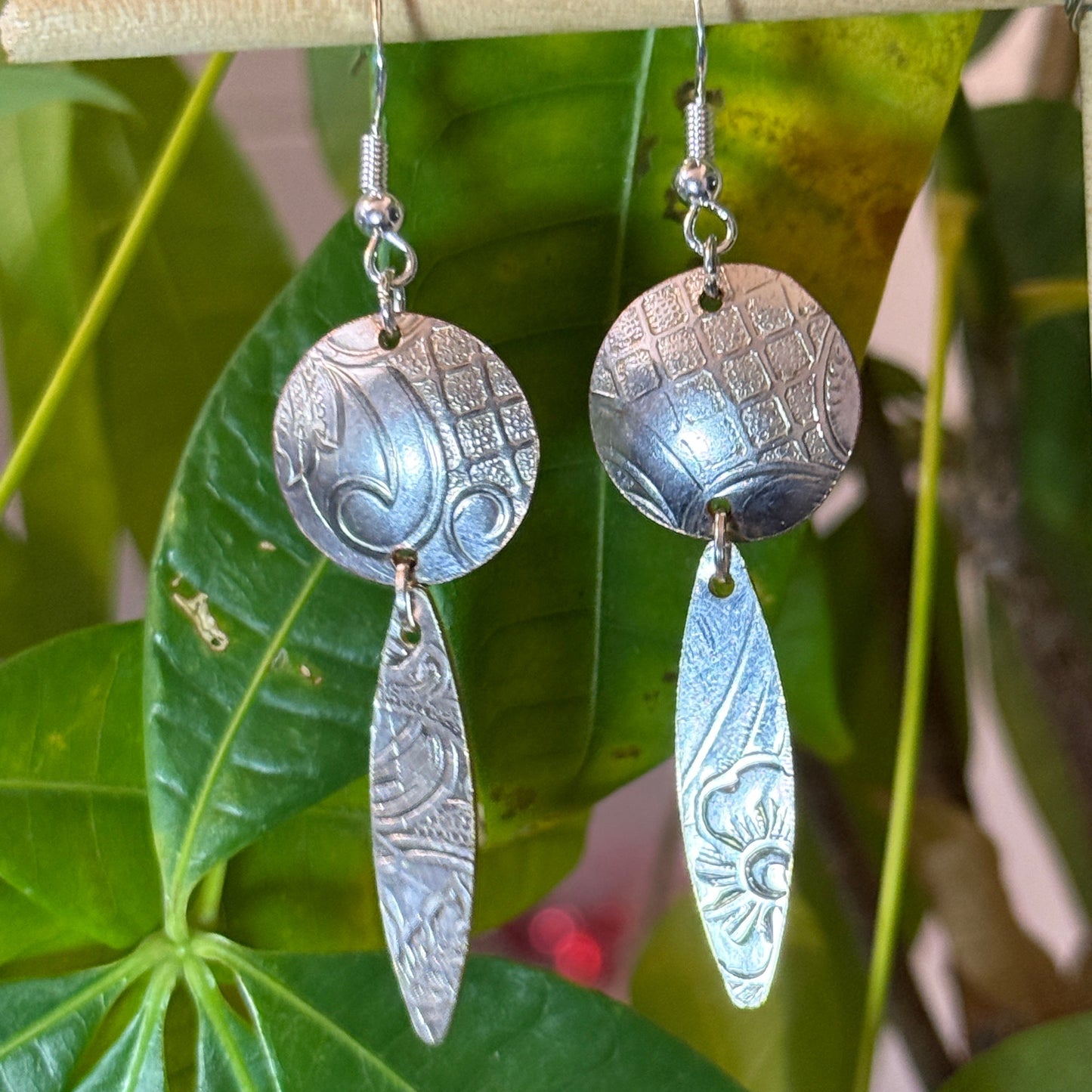Silver Serving Tray Earrings