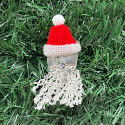 Silver Spoon Santa Ornament