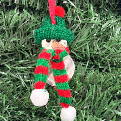 Silver Spoon Snowman Ornament