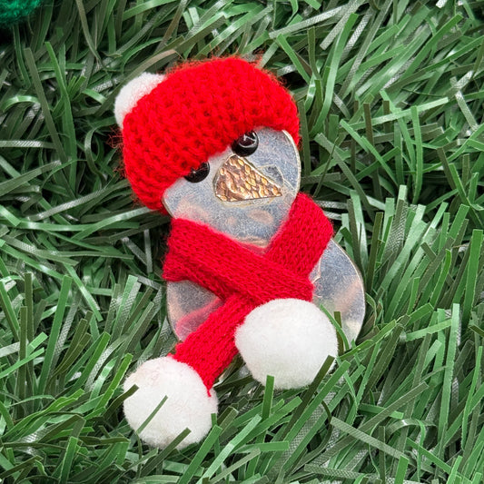 Silver Spoon Snowman Ornament