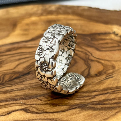 Rare Spoon Ring Handcrafted from Repurposed Vintage Silverware