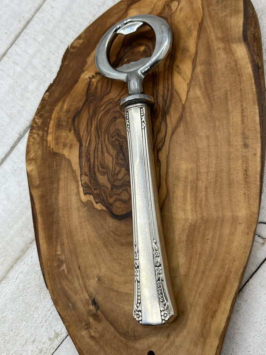 Unique Silver Bottle Opener made from Antique Knife Handle