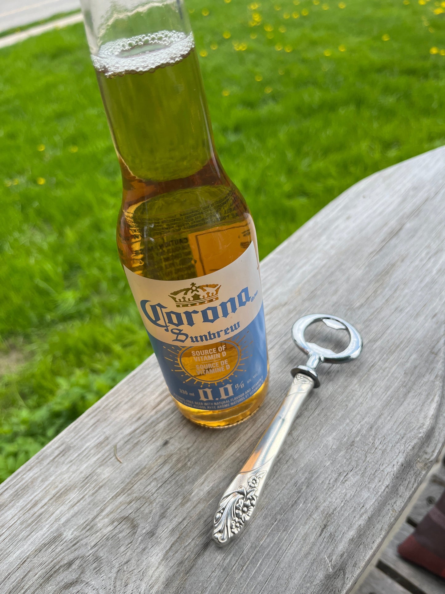 Antique Silver Bottle Opener made from Vintage Knife Handle