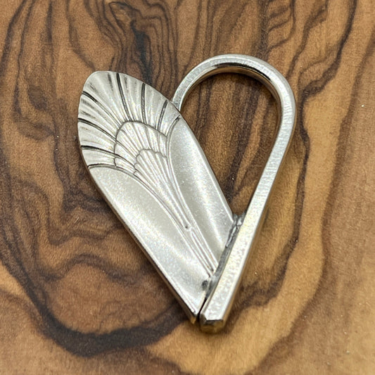 Silver Heart Spoon End and Fork Tine Pendant