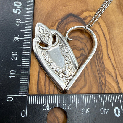 Silver Spoon Heart Pendant