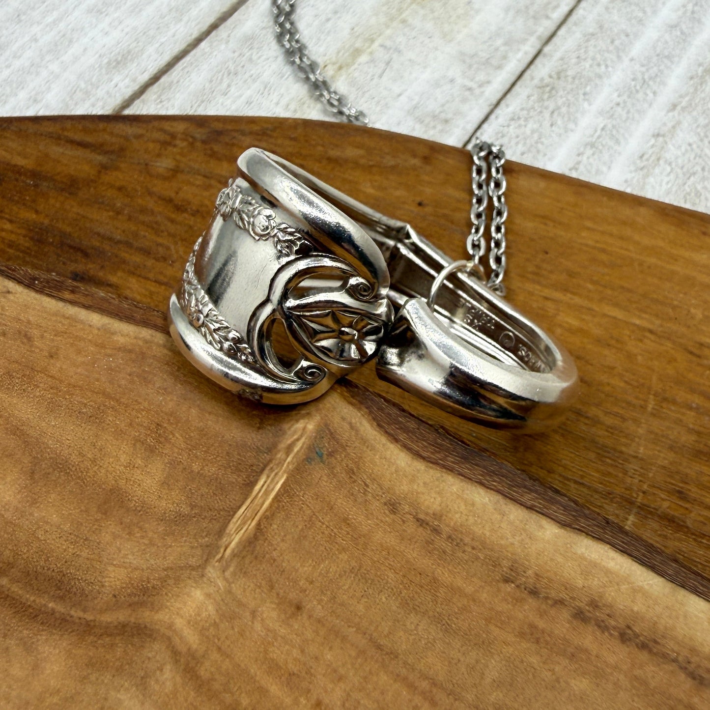 Silver Spoon Heart Pendant