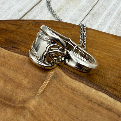 Silver Spoon Heart Pendant