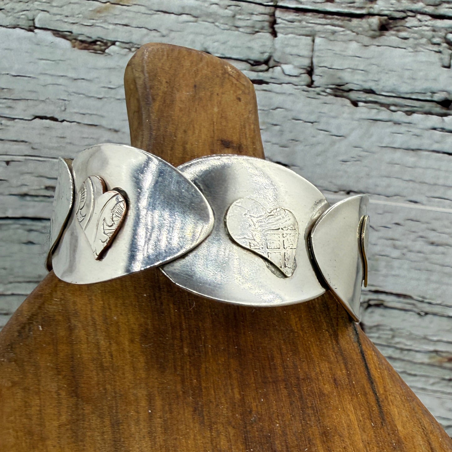 Spoon Bowl Heart Soldered Bracelet