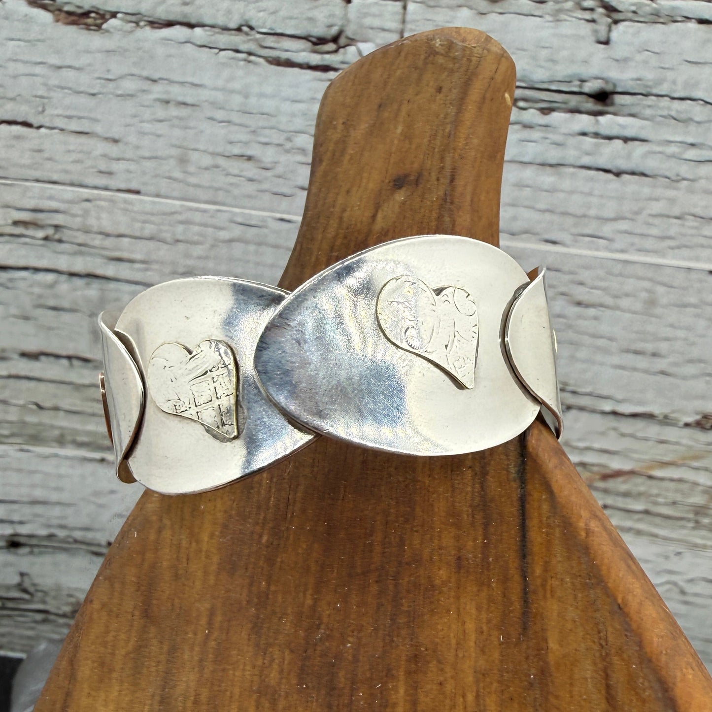 Spoon Bowl Heart Soldered Bracelet