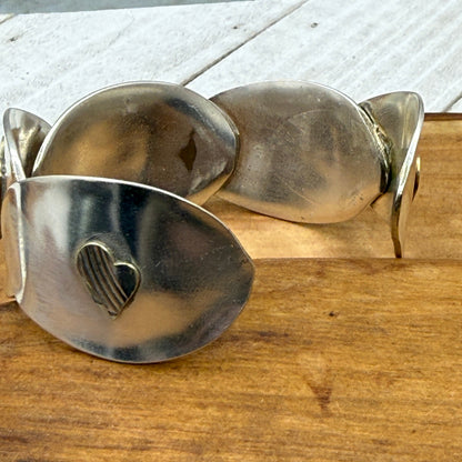 Spoon Bowl Heart Soldered Bracelet