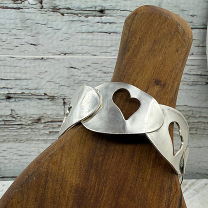 Spoon Bowl Heart Cut out Soldered Bracelet