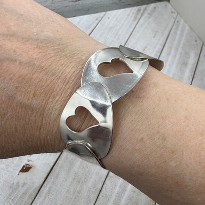 Spoon Bowl Heart Cut out Soldered Bracelet