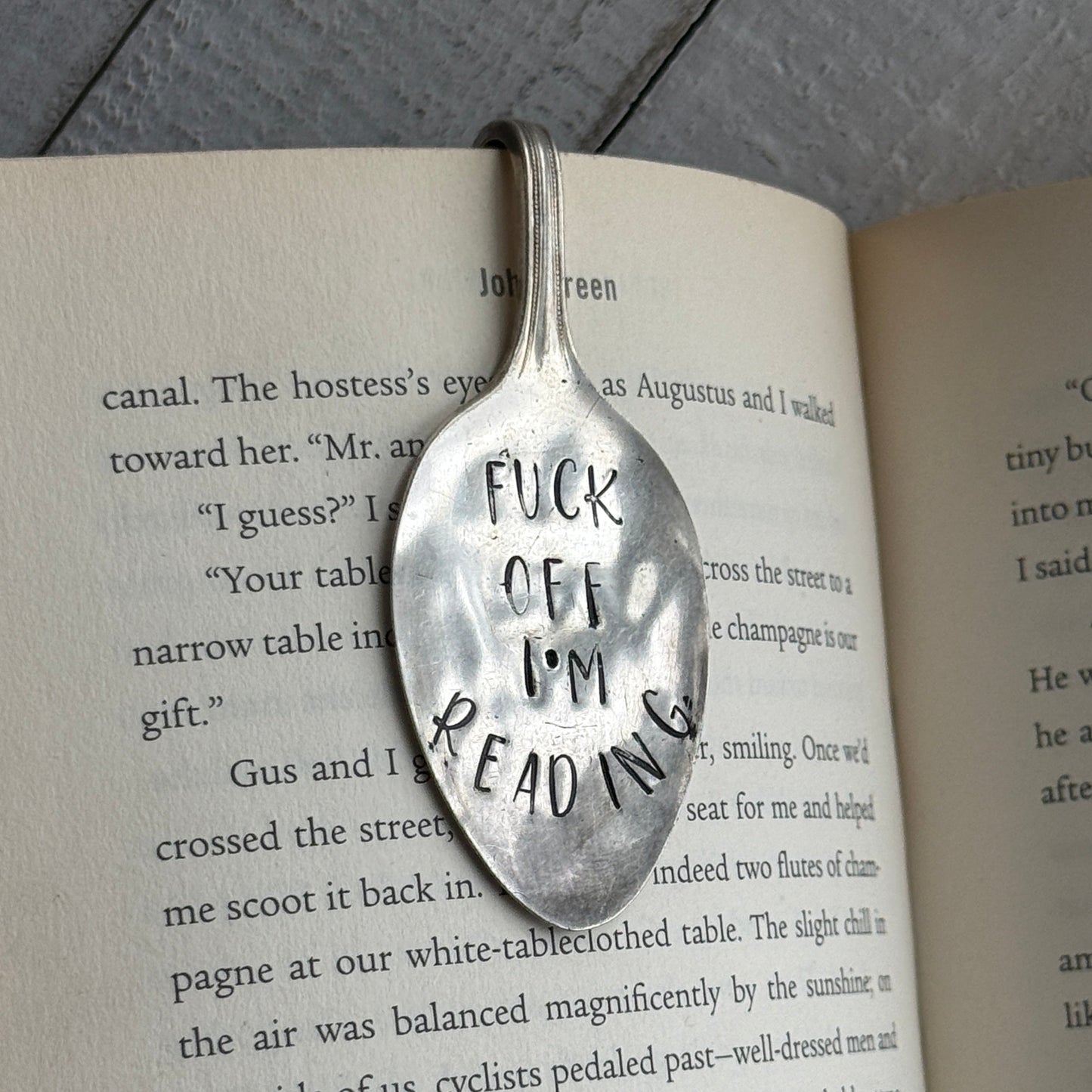 Hand Stamped Bookmark - Fuck Off I'm Reading