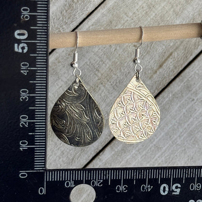 Silver Serving Tray Earrings