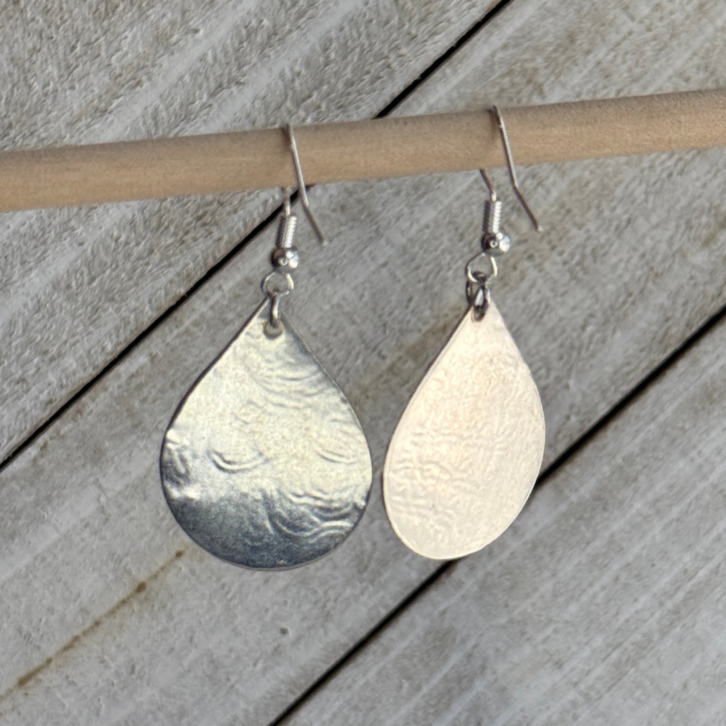 Silver Serving Tray Earrings